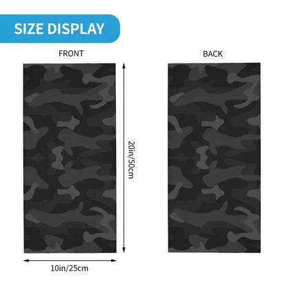 Custom Flecktarn Camo Bandana Neck Gaiter Windproof Face Scarf Cover Men Women Woodland Camouflage Headwear Tube Balaclava