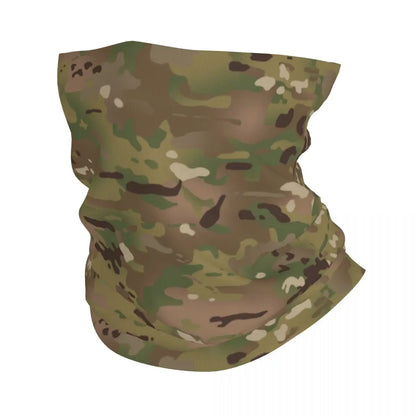 Custom Flecktarn Camo Bandana Neck Gaiter Windproof Face Scarf Cover Men Women Woodland Camouflage Headwear Tube Balaclava