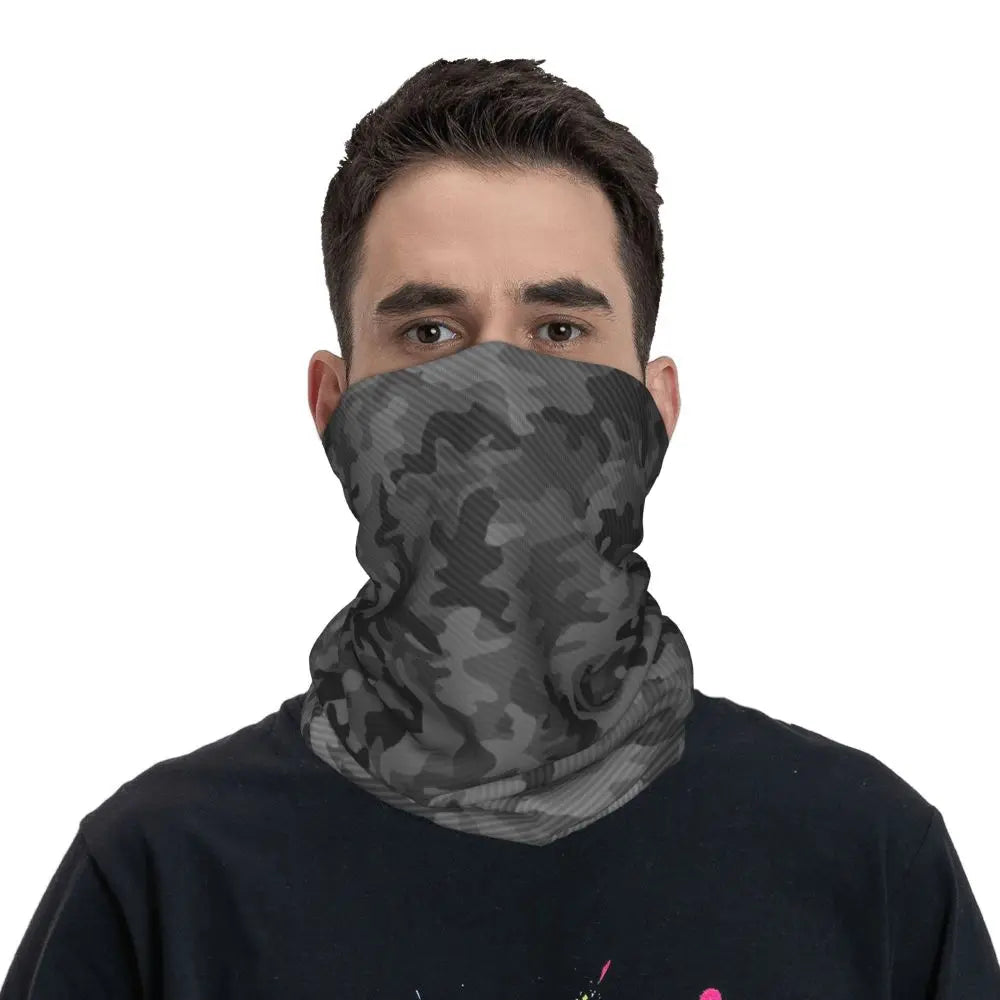 Custom Flecktarn Camo Bandana Neck Gaiter Windproof Face Scarf Cover Men Women Woodland Camouflage Headwear Tube Balaclava