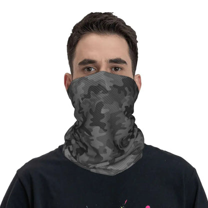 Custom Flecktarn Camo Bandana Neck Gaiter Windproof Face Scarf Cover Men Women Woodland Camouflage Headwear Tube Balaclava