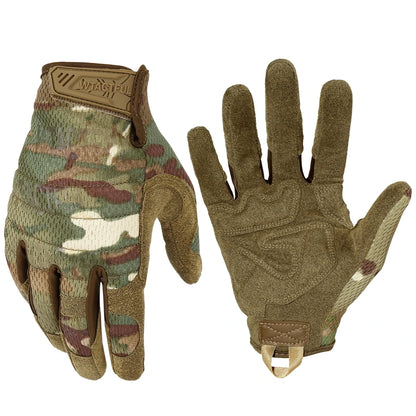 TouchScreen Tactical Gloves Camouflage Paintball Shooting Airsoft Combat Hunting Shock-proof Full Finger Glove Bicycle Men Women