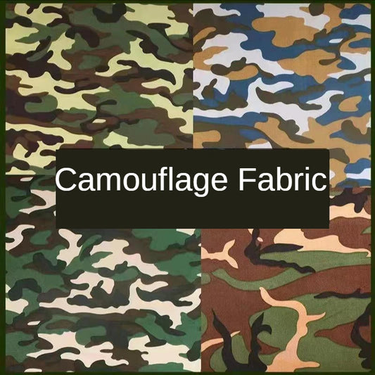 Camouflage Fabric By The Meter for Clothing Coats Pants Sewing Printed Outdoor Cloth Medium-thick Summer Diy Textile Blue-green