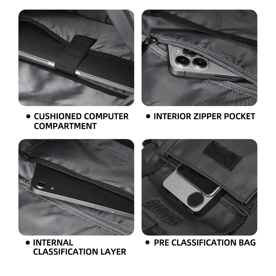 Fashion Casual Men Roll Top Shoulder Messenger Bag Large Size Outdoor Cycling Crossbody Side Bags Male Urban Trend Daypack