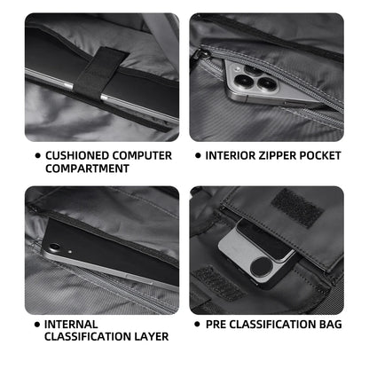 Fashion Casual Men Roll Top Shoulder Messenger Bag Large Size Outdoor Cycling Crossbody Side Bags Male Urban Trend Daypack