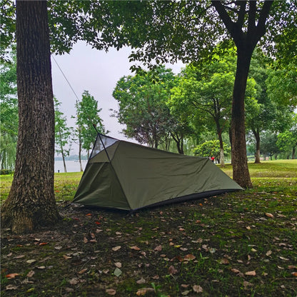 Backpacking Tent Outdoor Camping Sleeping Bag Tent Lightweight Single Person Tent with Mosquito Net
