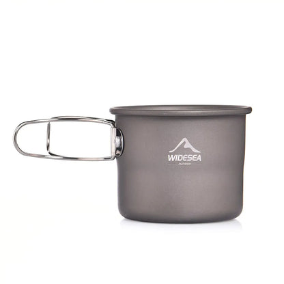 Widesea Camping Mug Outdoor Coffee Tea Aluminum Cup Tourism Tableware Picnic Cooking Supplies Equipment Tourist Trekking Hiking