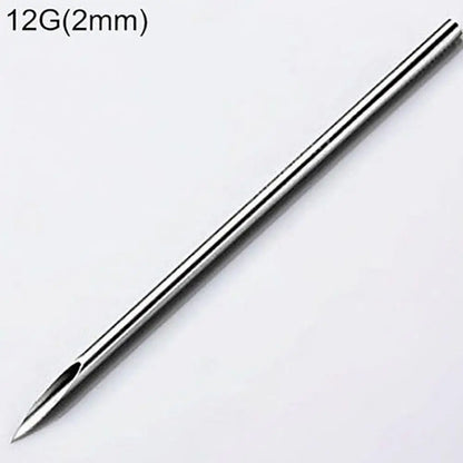 10Pcs 12/14/16/18/20G Surgicals Steel Disposable Piercing Needles for Navel Nose