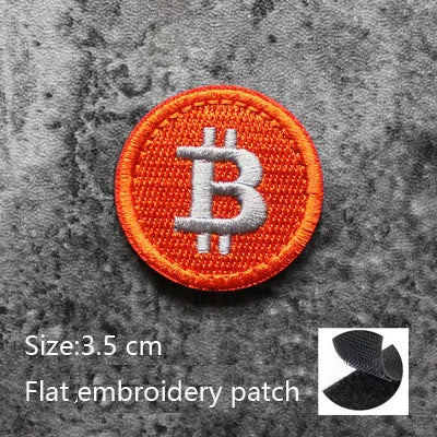 3D Embroidery Creative  Gold Coins and Stereo Eagles Armband  No Signal Woven With Hook Loop For Backpack Clothing Custom Patch