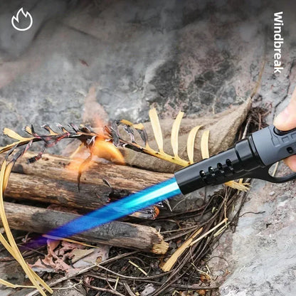 2025 New Flamethrower Inflatable 1300° Outdoor Camping Ignition Portable Lighting Gun Stove Accessories Camping Barbecue Tool