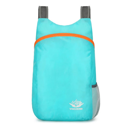 New Foldable Fitness Bag Lightweight Outdoor Cover Waterproof Wide Shoulder Strap Nylon Fabric Multi Color Backpack