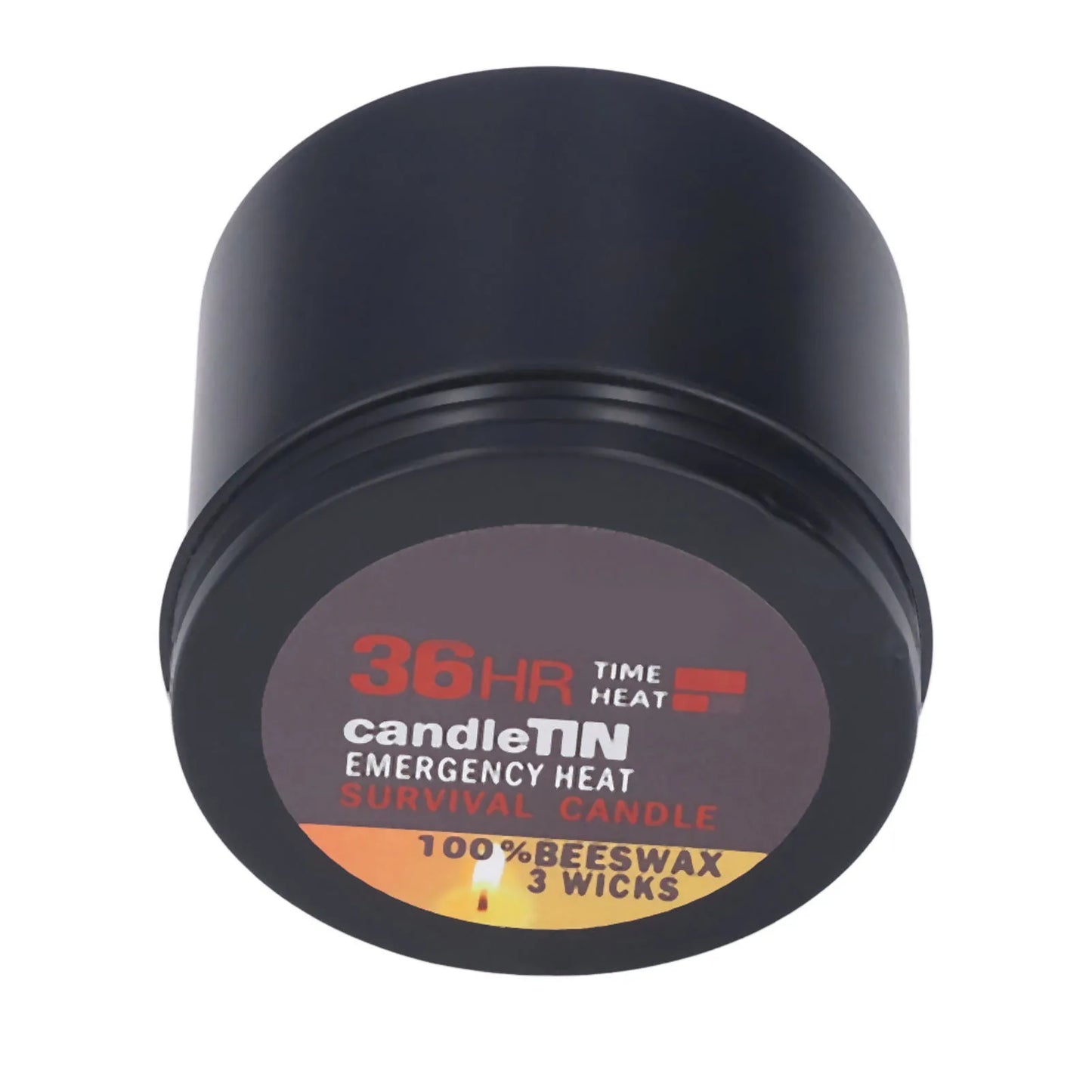 Survival Candle 3 Wicks Small Portable 36 Hours Burning Natural Aroma Long Lasting Candles Romantic Ambience for Camping