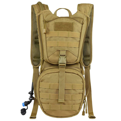 With 2/3L Water Bag Hydration Backpack Tactical Hydration Pack Backpack Military for Hiking Cycling Climbing Outdoor Bladder