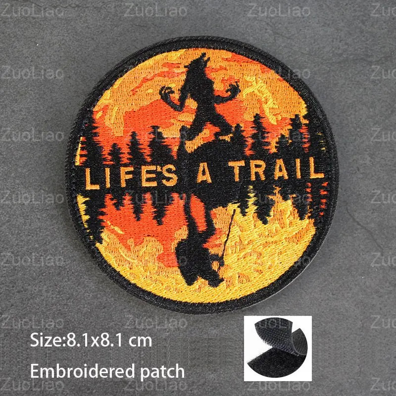 3D Embroidery Creative  Gold Coins and Stereo Eagles Armband  No Signal Woven With Hook Loop For Backpack Clothing Custom Patch