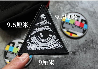 3D Embroidery Creative  Gold Coins and Stereo Eagles Armband  No Signal Woven With Hook Loop For Backpack Clothing Custom Patch