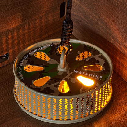 WELLHIKE Hollow Mosquitoes Coil Tray with Cover Repellent Incense Box Coil Burner Ultralight Gadgets for Outdoor Camping Hiking