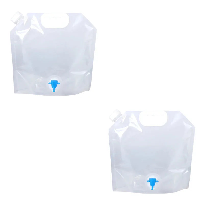 5/10L Camping Water Bag Portable Folding Water Bucket Large Water Container Outdoor Travel Collapsible Pouch Can Camping Supplie