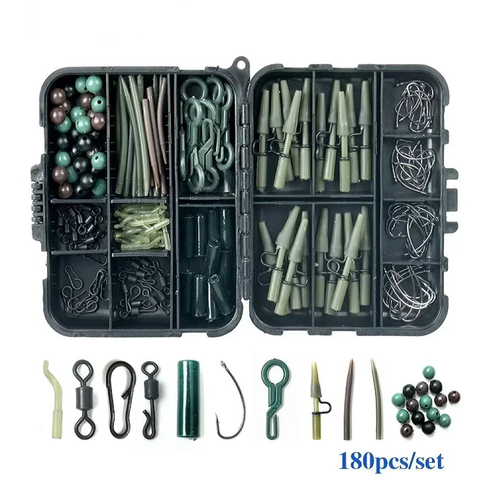 Articulos De Pesca Carp Fishing Tackle Kit Anti Tangle Sleeves Hook Stop Beads Swivels All for Fishing Goods Accessories