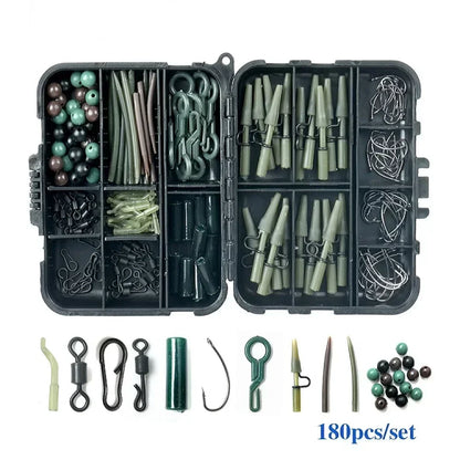 Articulos De Pesca Carp Fishing Tackle Kit Anti Tangle Sleeves Hook Stop Beads Swivels All for Fishing Goods Accessories