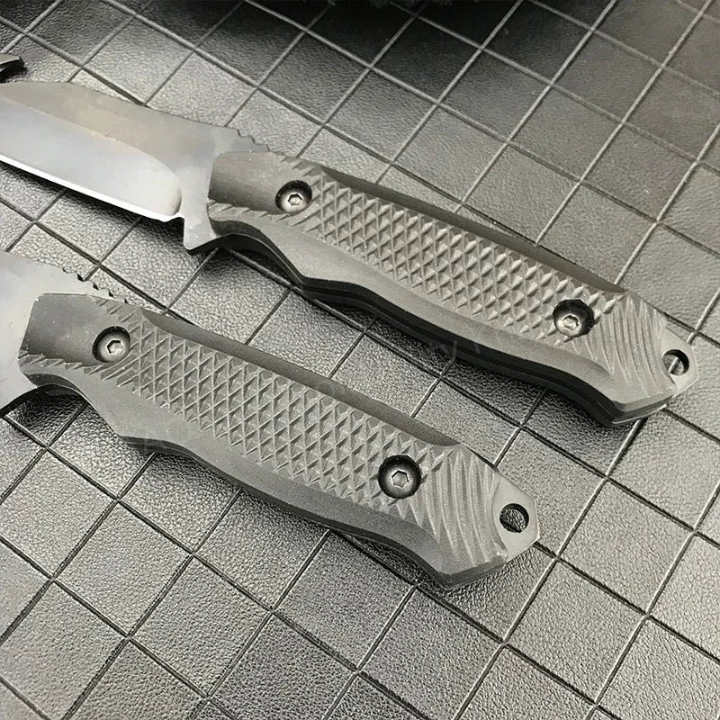 Survival Fixed Blade Knife High Hardness 5Cr13Mov Blade ABS Handle Military Tactical Outdoor Knife EDC with Sheath Hunting Tool