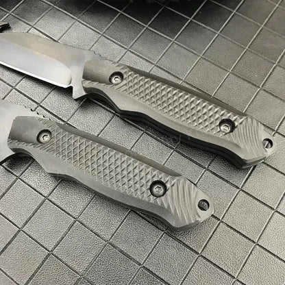 Survival Fixed Blade Knife High Hardness 5Cr13Mov Blade ABS Handle Military Tactical Outdoor Knife EDC with Sheath Hunting Tool