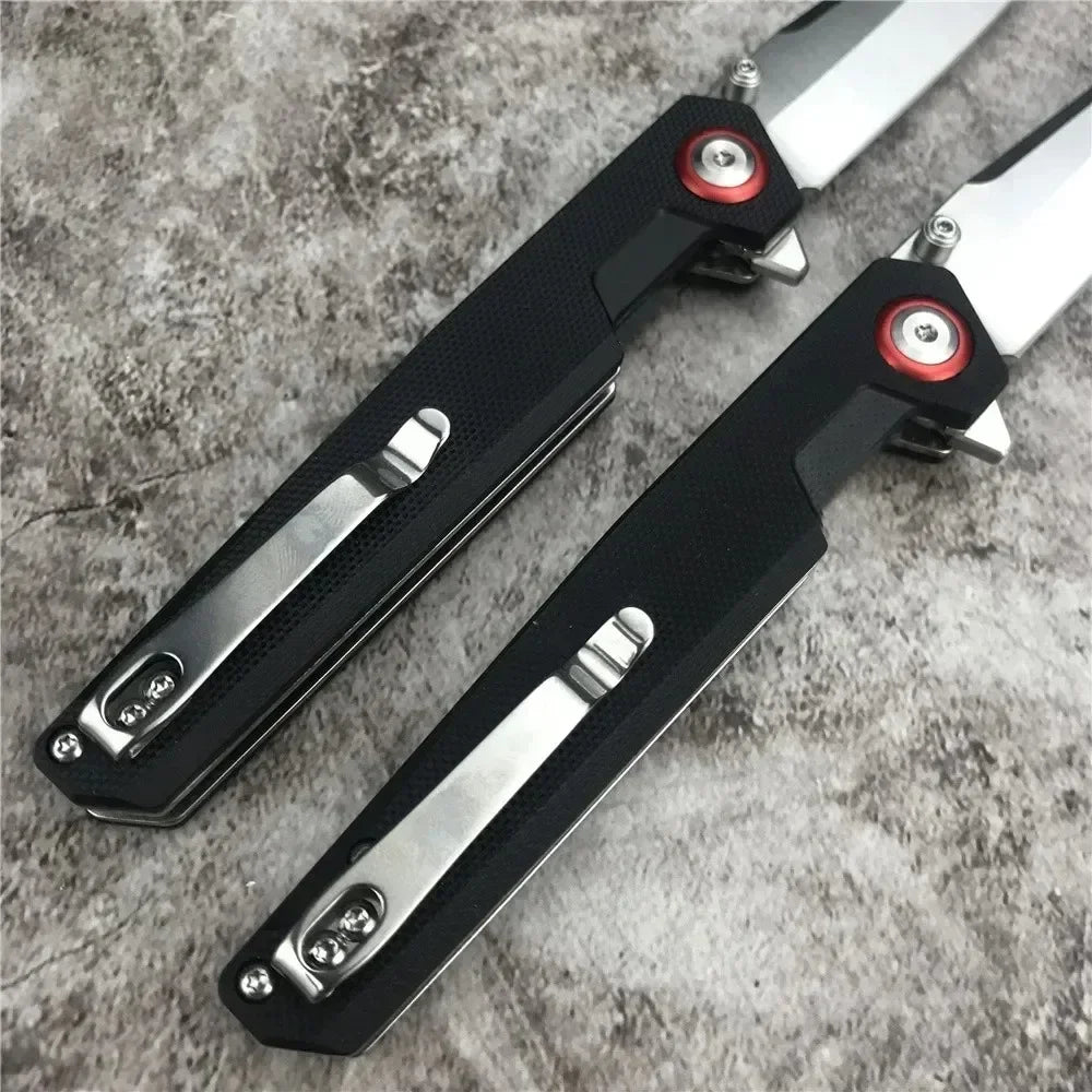 RU Stock Boker Outdoor Folding Knife 440B Tanto Blade G10 Handle Multi-functional Tool EDC Camping Hunting Pocket Knife