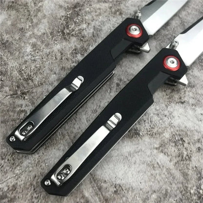 RU Stock Boker Outdoor Folding Knife 440B Tanto Blade G10 Handle Multi-functional Tool EDC Camping Hunting Pocket Knife