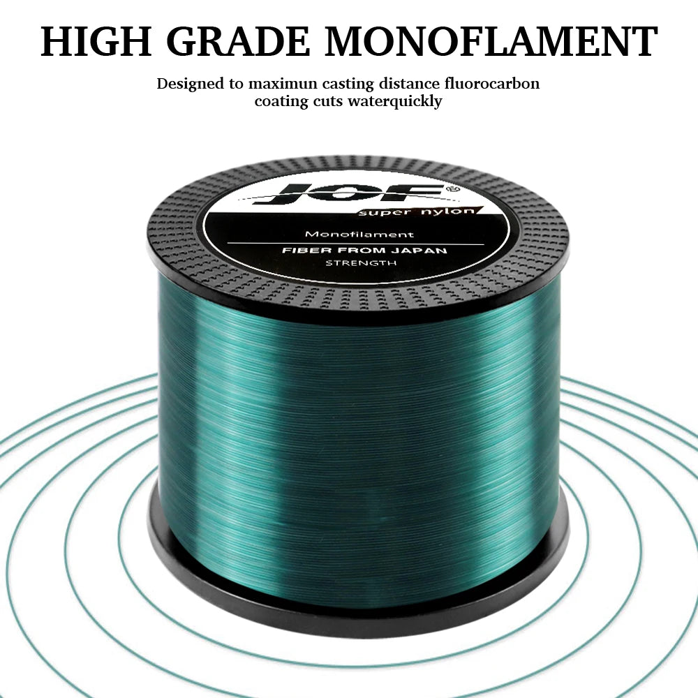 2024 Band New 500m Nylon Fishing Line Super Strong 4.4LB - 28.6LB 6 Colors Japan Monofilament Main Line Fishing Line Accessories