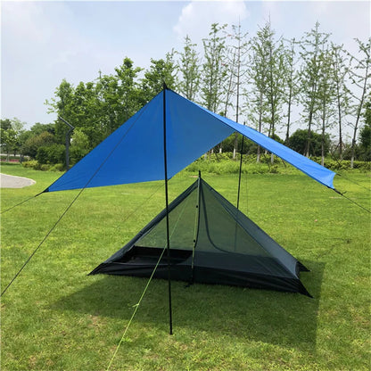 Single Person Ultralight Camping Tent Separated Dual Layer Outdoor Mesh Tent One Room One Hall 4 Season Tent for Beach Travel
