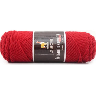 TPRPYN 1pc 100g Alpaca wool Soft Warm Knitting Worsted Alpaca Wool Crochet Yarn Thread Scarves Gloves Handcraft Pure Multic