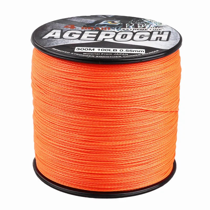 DORISEA agepoch 4 Strands 300M Braided Fishing Line Multifilament PE Fishing Wire