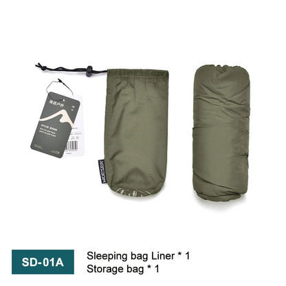 Outdoor Camping Sleeping Bag Liner Ultralight Mummy Sleeping Bag Backpack Liner Single Person Travel  Sleeping Bag