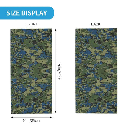 Custom Flecktarn Camo Bandana Neck Gaiter Windproof Face Scarf Cover Men Women Woodland Camouflage Headwear Tube Balaclava