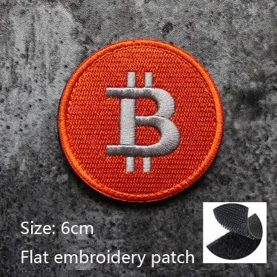3D Embroidery Creative  Gold Coins and Stereo Eagles Armband  No Signal Woven With Hook Loop For Backpack Clothing Custom Patch