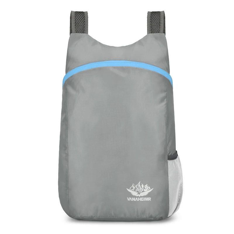 New Foldable Fitness Bag Lightweight Outdoor Cover Waterproof Wide Shoulder Strap Nylon Fabric Multi Color Backpack