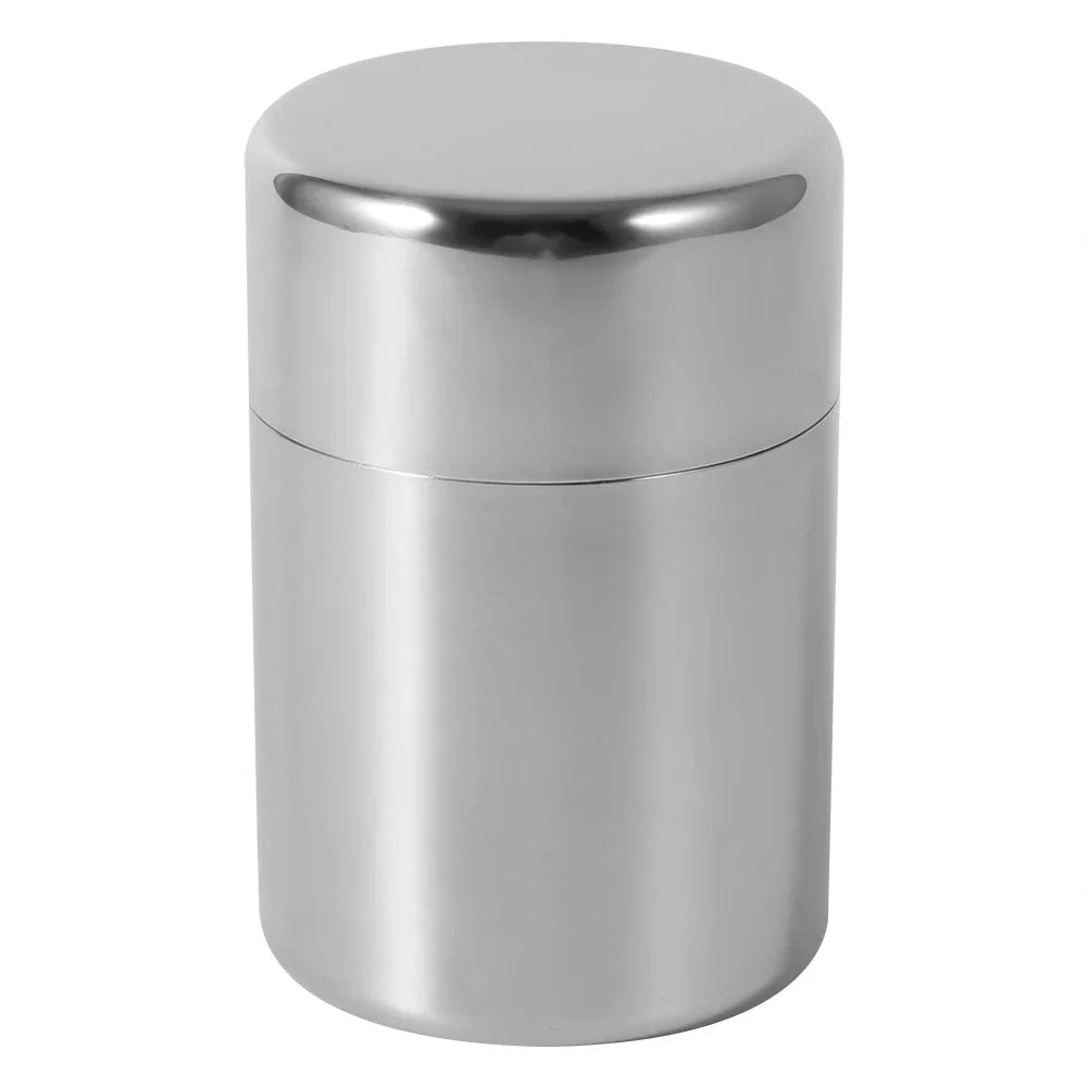 Stainless Steel Tea Can Loose Leaf Tea Tins  Small Travel Portable Container Coffee Sugar  Box Containers Kitchen Canisters