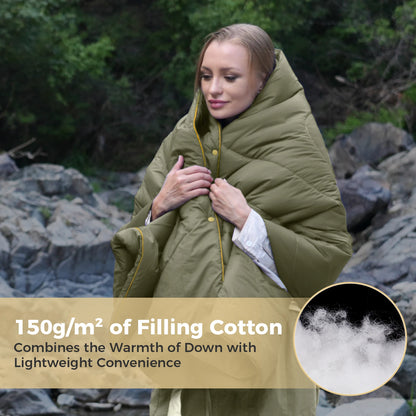KingCamp Outdoor Camping Blanket, Lightweight Puffy Blanket, Camping Quilt For Cold Weather, Adventure, Sleeping, Backpacking