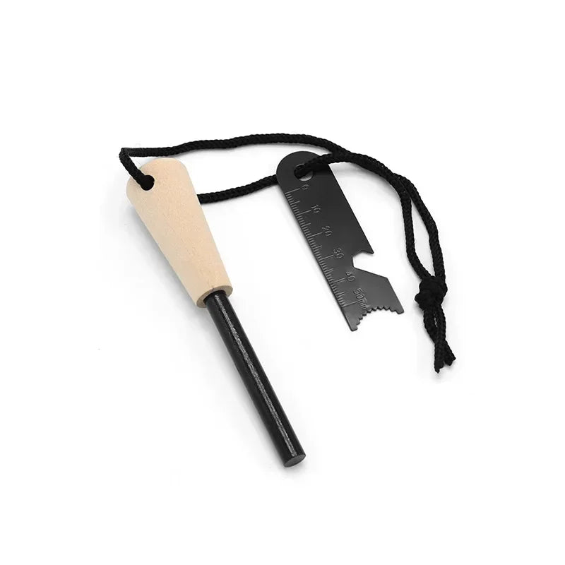 TitanSpark™ Bear Grylls Survival Fire Starter - Magnesium Flint Rod, Portable Emergency Firesteel Kit Lighters Smoking for Camping Hiking