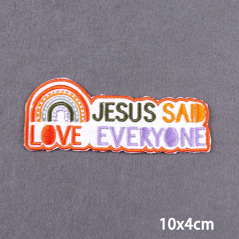 Indicative Slogan Patch Iron/Sew On Patches For Clothing Thermoadhesive Patches Embroidery/Fusible Patch Stay Weird Applique DIY