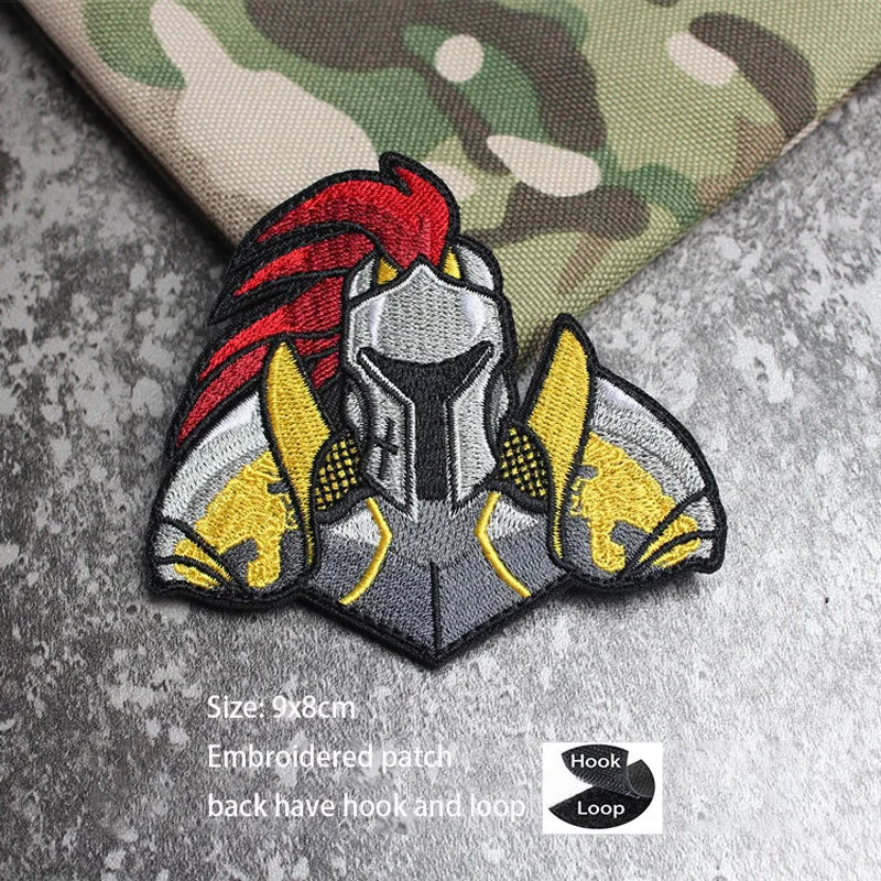 3D Embroidery Creative  Gold Coins and Stereo Eagles Armband  No Signal Woven With Hook Loop For Backpack Clothing Custom Patch