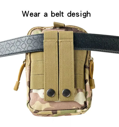 Men Molle Pouch Belt Waist Bag Edc Phone Pocket Pack Running Camping Bags Soft Back Hunting Accessories