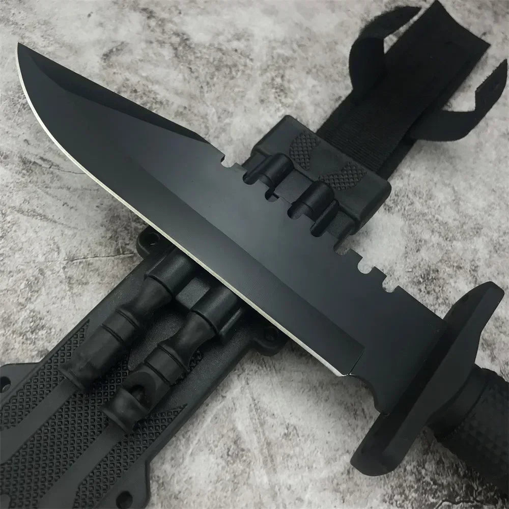 Survival Fixed Blade Knife Sharp 5Cr13Mov Blade with  Sheath Camping Portable Outdoor Utility Knife EDC Tactical Hunting Tool