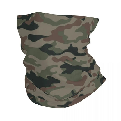 Custom Flecktarn Camo Bandana Neck Gaiter Windproof Face Scarf Cover Men Women Woodland Camouflage Headwear Tube Balaclava