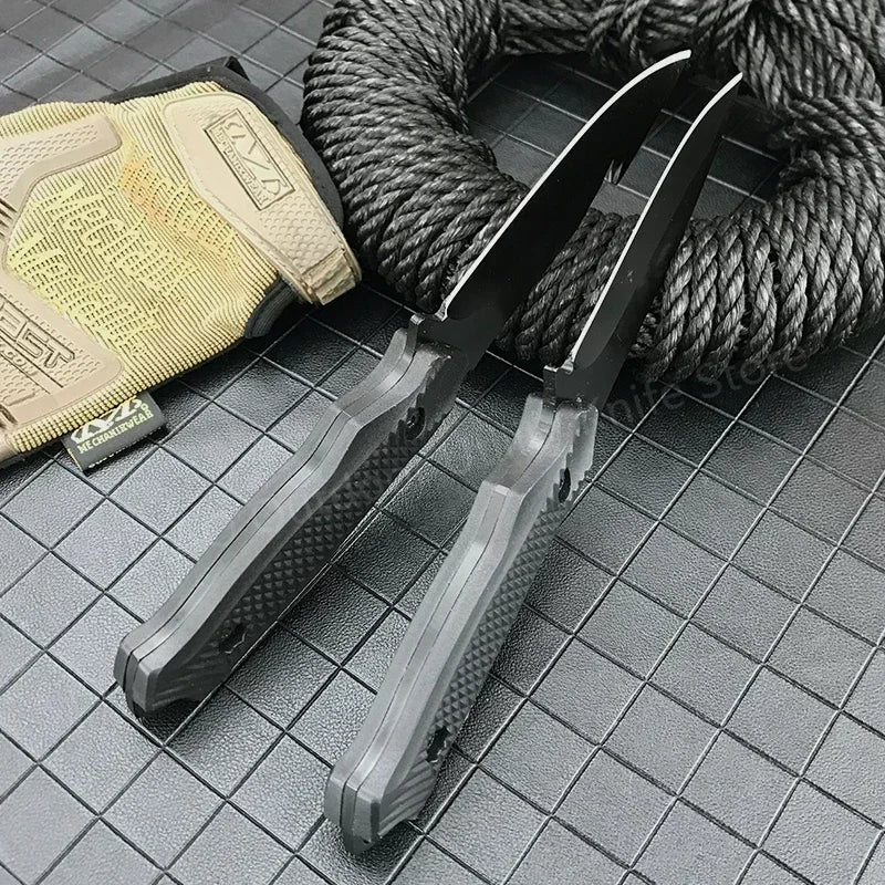 Survival Fixed Blade Knife High Hardness 5Cr13Mov Blade ABS Handle Military Tactical Outdoor Knife EDC with Sheath Hunting Tool