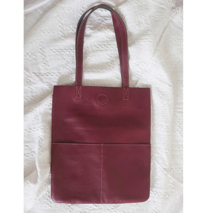 Luxury Design Genuine Leather Custom Initials Tote Bag Cowhide Daily Fashion Woman Shoulder Bag Large Capacity Business Handbag