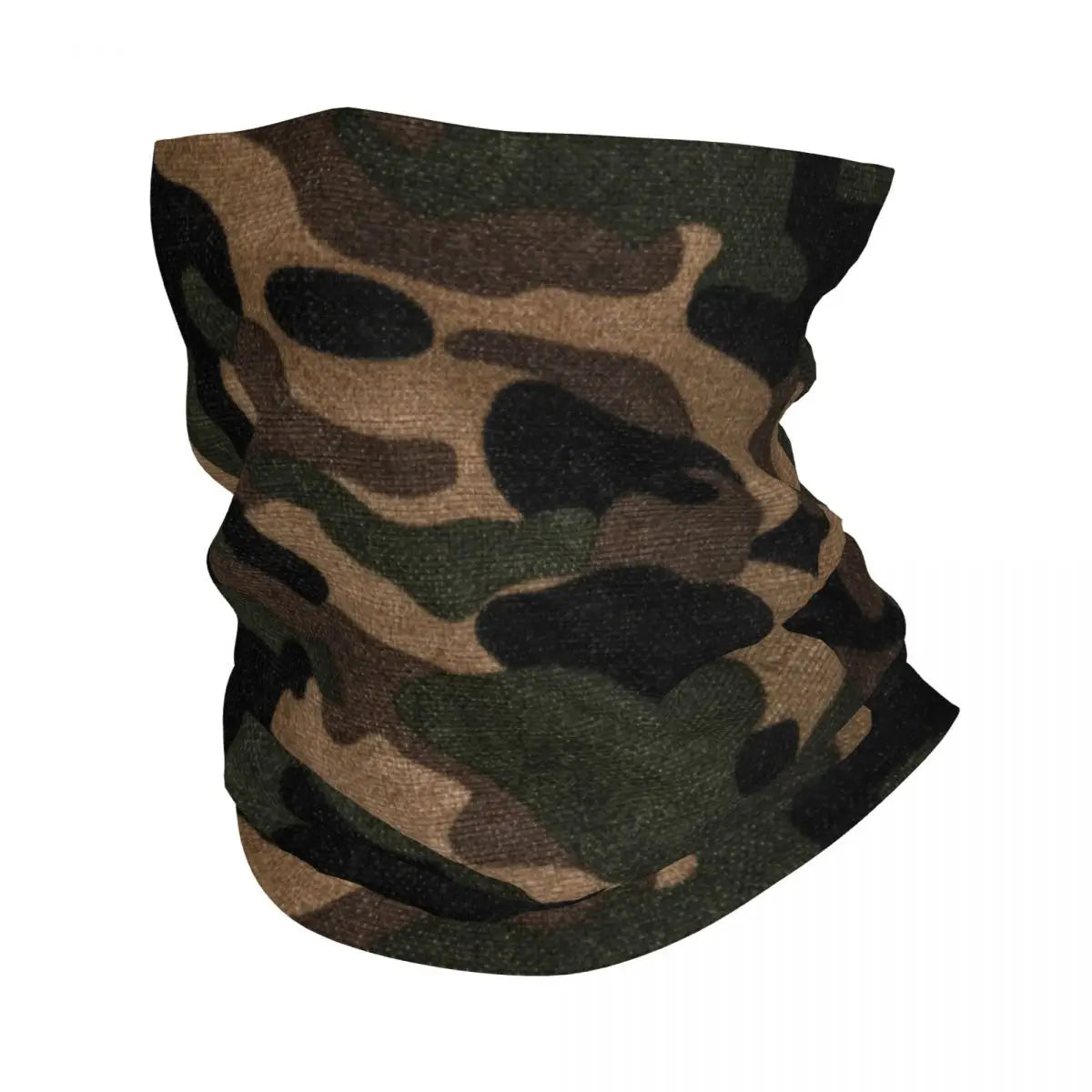 Custom Flecktarn Camo Bandana Neck Gaiter Windproof Face Scarf Cover Men Women Woodland Camouflage Headwear Tube Balaclava