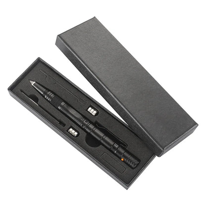 Military Tactical Pen, 6-in-1 Self Defense Pen LED Flash light