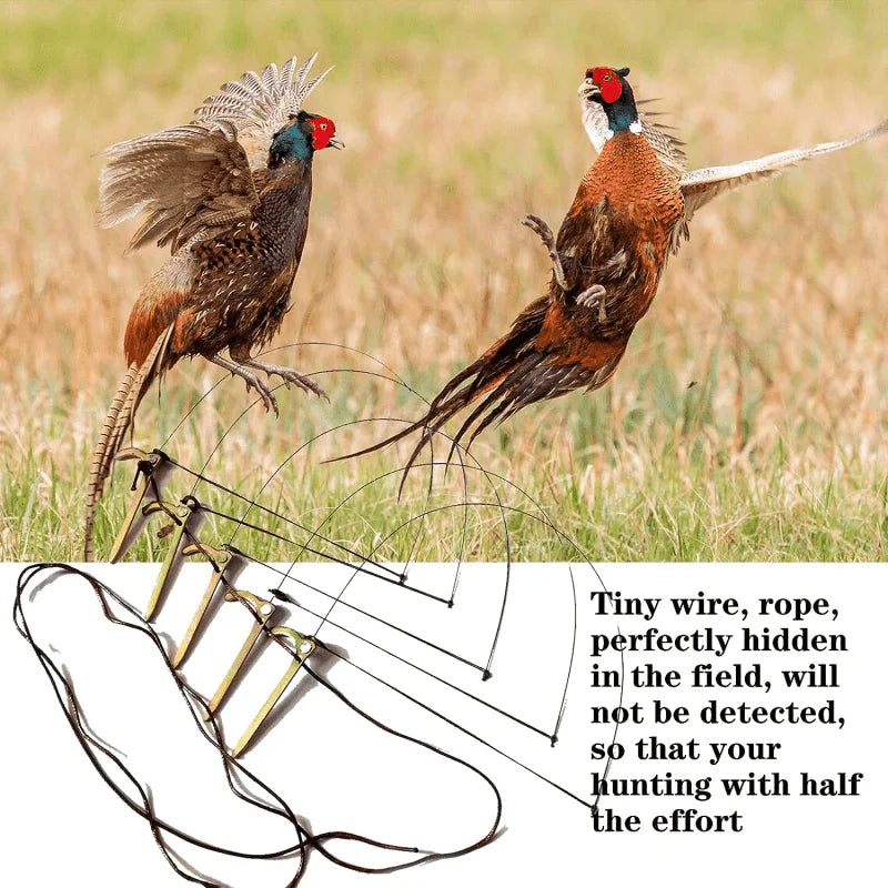 Professional Bird Trap for Chicken Pheasant Wild Duck Partridge Mallard Tying Birds' feet Won't Hurt Them