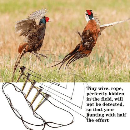 Professional Bird Trap for Chicken Pheasant Wild Duck Partridge Mallard Tying Birds' feet Won't Hurt Them