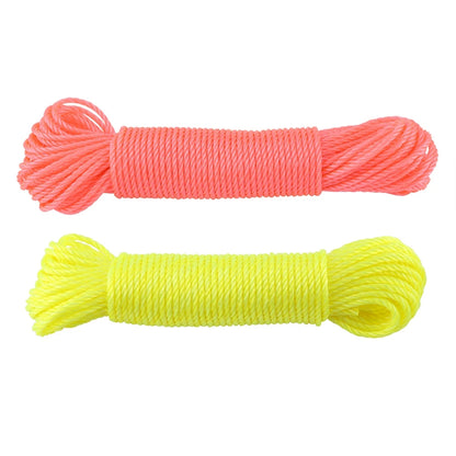 20m Nylon Rope Lines Cord Clothesline Garden Camping Outdoors Garden Long Drying Clothes Hangers Washing Lines Cord Clothesline