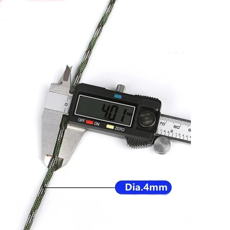 10/20m 7-core Military Nylon Braided Parachute Rope 550LB Suitable for DIY Outdoor Survival Adventure Camping Climbing Fishing